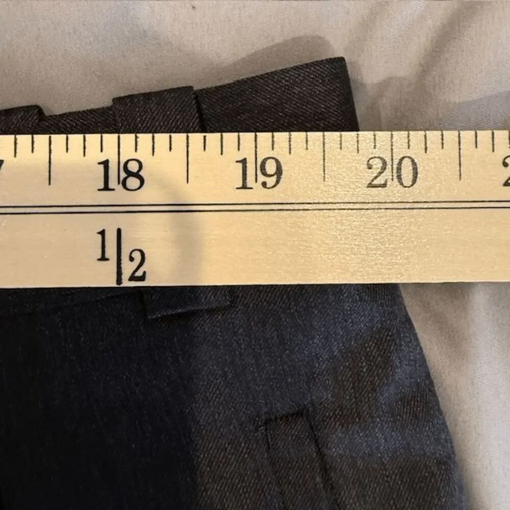Ashbridge 100%‎ Wool Pleated Dress Pants Charcoal Gray Size 40 Business Trousers